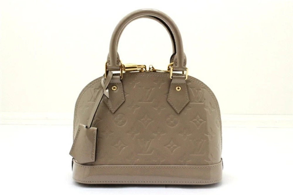 LOUIS VUITTON Alma Shoulder Bag Vernis Galet